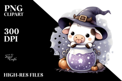 Cute Baby Cow Popping Out, High-Res PNG Product Image 2