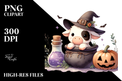 Cute Baby Cow Popping Out, High-Res PNG Product Image 2