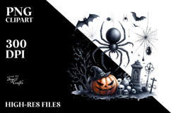 Simple Halloween Spider, Transparent PNG Product Image 2