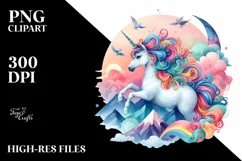 Outdoor Mountain Unicorn PNG Product Image 1
