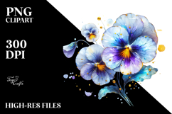 Golden Pansy PNG Product Image 2
