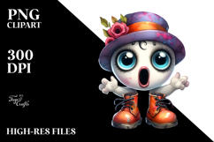 Funny Haunted Doll, Colorful PNG Product Image 2