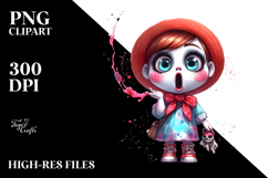 Funny Haunted Doll, Colorful PNG Product Image 2