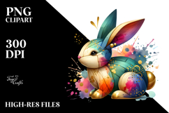 Wooden Bunny PNG Product Image 2