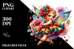 Colorful Charleston Dancer Fairy PNG Product Image 1