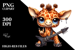 Baby Giraffe with Rocker Look, PNG Product Image 2