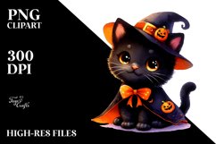 Cute Vibrant Baby Cat for Halloween | Sublimation | Clipart Product Image 3