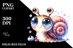 Energetic Baby Snail, High-Res PNG Product Image 2