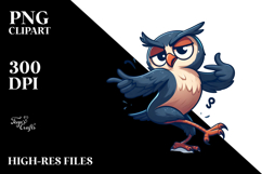 Sparkling Owl Dancing PNG Product Image 2