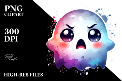 Funny Chibi-Style Ghost PNG Product Image 2