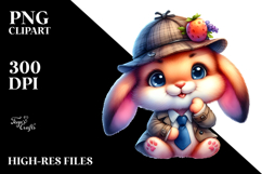 Goofy Detective Bunny PNG Product Image 2