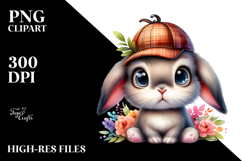 Goofy Detective Bunny PNG Product Image 2