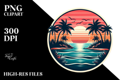 Retro Island Sunset Tshirt, 20 oz Tumbler Product Image 2