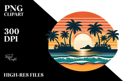 Retro Island Sunset Tshirt, 20 oz Tumbler Product Image 2