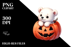 Cute Baby Polar Bear Popping Out, High-Res PNG Product Image 2