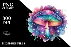 Magical Mushroom Splash | Sublimation | Clipart Product Image 3