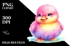Colorful Baby Duck on Carousel, PNG Product Image 2