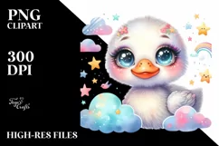 Cute Snow Goose Clipart, High-Resolution PNG Product Image 3