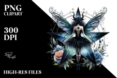 Gothic Fairy on Star PNG Product Image 2