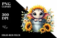 Cute Baby Dragon, Transparent PNG Product Image 1