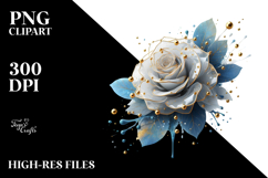 3D Rose Splash PNG Product Image 2