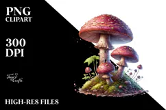 Detailed Shiny Mushroom, Transparent PNG Product Image 2