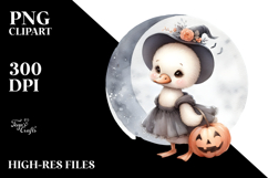 Cute Baby Swan on Moon PNG Product Image 2