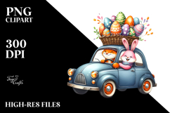 Funny Easter Car PNG Product Image 2