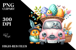 Funny Easter Car PNG Product Image 2