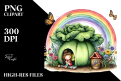 Fairy House Rainbow Clipart Product Image 2
