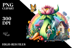Fairy House Rainbow Clipart Product Image 2