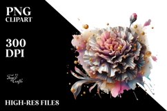 Carnation Watercolor Clipart Product Image 1