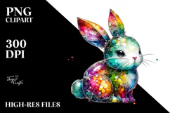 Colorful Bunny Made of PNG Product Image 2