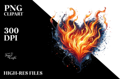 Digital Painting Spring Heart PNG Product Image 2