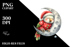 Baby Parrot Moon Christmas Product Image 2