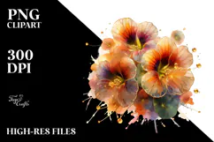 Golden Nasturtium, Transparent PNG Product Image 2