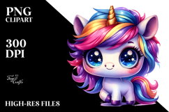 Vibrant Cute Unicorn Dancing, PNG Product Image 2