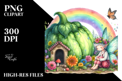 Fairy House Rainbow Clipart Product Image 2