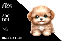 Cute Baby Bichpoo PNG Product Image 2