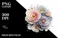 Sublimation, png, summer, sticker, flower, abstract, glossy, Product Image 3