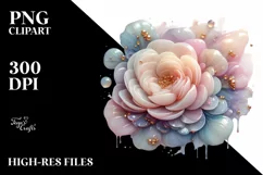 Sublimation, png, summer, sticker, flower, abstract, glossy, Product Image 3
