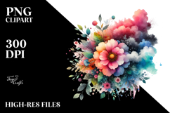 Colorful Grungy Butterfly, PNG Product Image 2