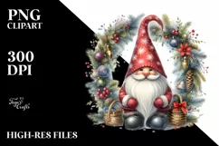 Detailed Christmas Gnome PNG Product Image 1