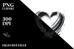 Simple Paintbrush Style Heart, PNG Product Image 2
