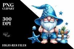 Vibrant Detailed Watercolor Gnome Clipart Product Image 3