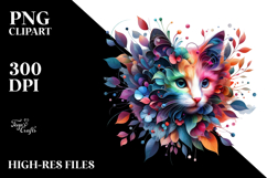 Monkey Made of Flowers, Transparent PNG Product Image 2