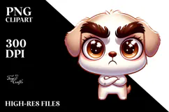 Cartoon Puppy Sparkling PNG Product Image 2