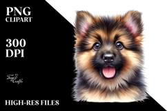 Happy Baby German Shepherd, Transparent PNG Product Image 2