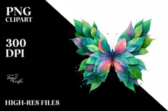 Vibrant Watercolor Butterfly, Transparent PNG Product Image 3