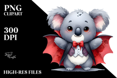 Funny Cute Koala Vampire | Clipart Product Image 2